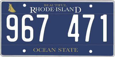 RI license plate 967471