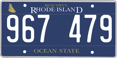 RI license plate 967479