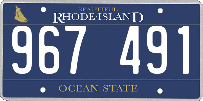 RI license plate 967491