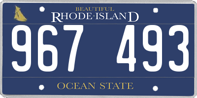 RI license plate 967493