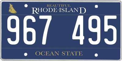 RI license plate 967495