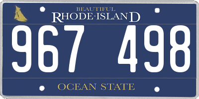 RI license plate 967498