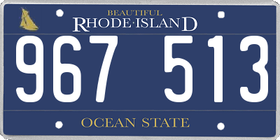 RI license plate 967513