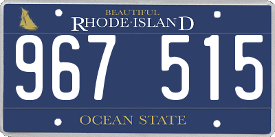 RI license plate 967515
