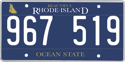 RI license plate 967519