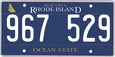 RI license plate 967529