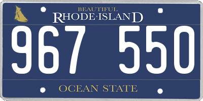 RI license plate 967550