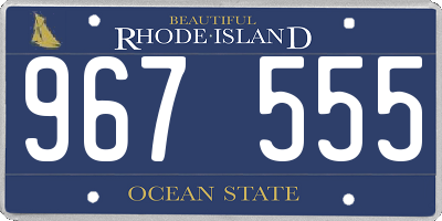 RI license plate 967555