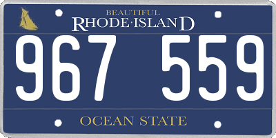RI license plate 967559