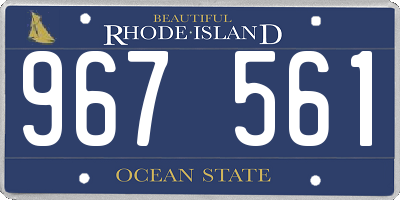 RI license plate 967561