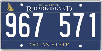 RI license plate 967571