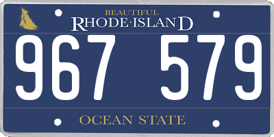 RI license plate 967579