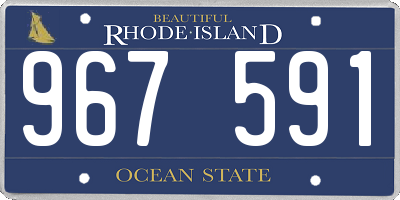 RI license plate 967591