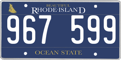 RI license plate 967599