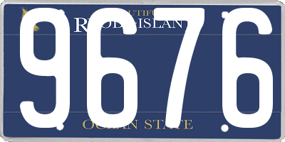 RI license plate 9676
