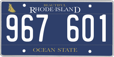 RI license plate 967601
