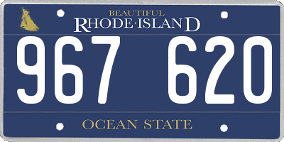 RI license plate 967620