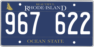 RI license plate 967622
