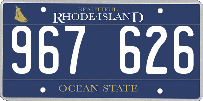 RI license plate 967626