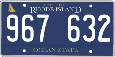 RI license plate 967632