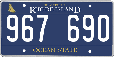 RI license plate 967690