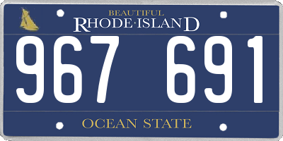 RI license plate 967691