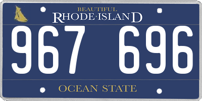 RI license plate 967696