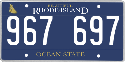 RI license plate 967697
