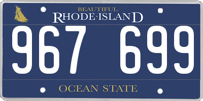 RI license plate 967699