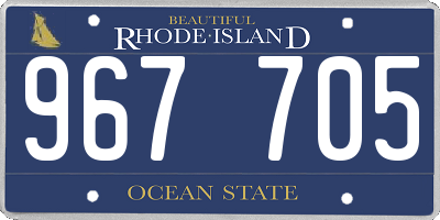 RI license plate 967705