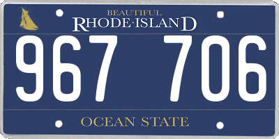 RI license plate 967706