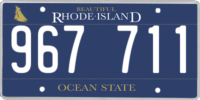 RI license plate 967711