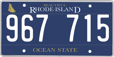 RI license plate 967715