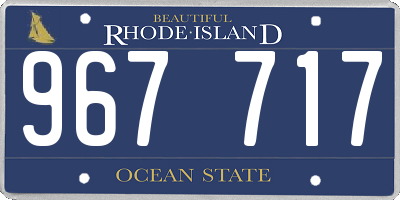RI license plate 967717