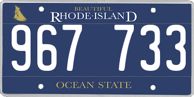 RI license plate 967733