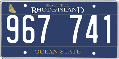 RI license plate 967741