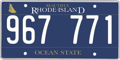 RI license plate 967771