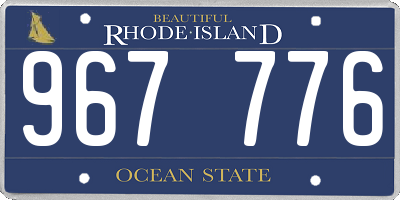RI license plate 967776