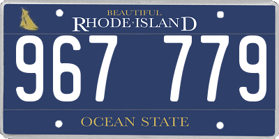 RI license plate 967779