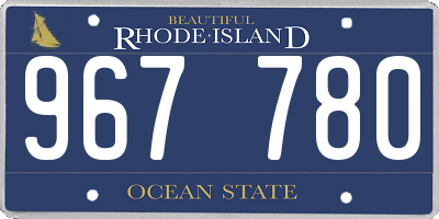 RI license plate 967780