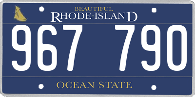 RI license plate 967790