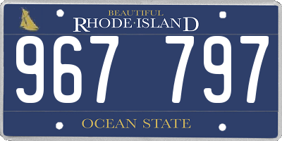 RI license plate 967797