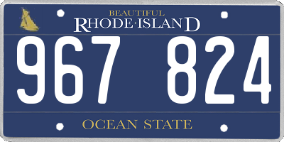RI license plate 967824