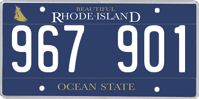 RI license plate 967901