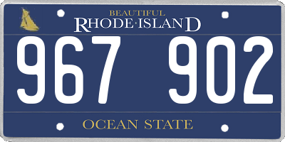 RI license plate 967902