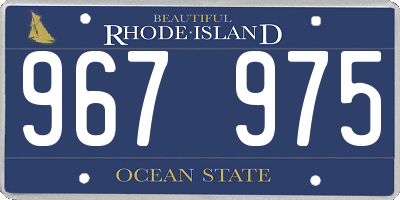 RI license plate 967975