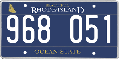 RI license plate 968051
