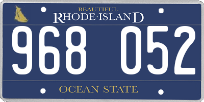 RI license plate 968052