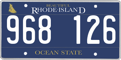 RI license plate 968126