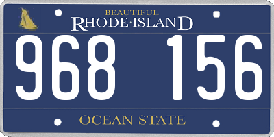 RI license plate 968156